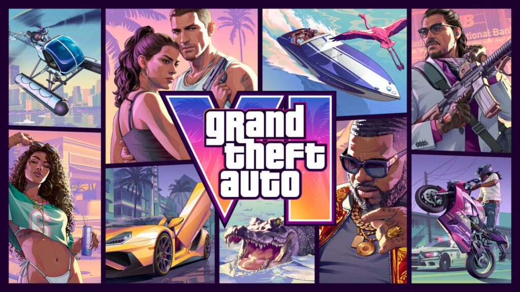 GTA 6 Personnages Jaquette Artwork
