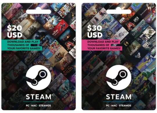 Steam Cartes Cadeaux