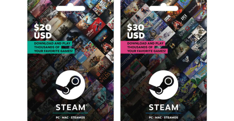Steam Cartes Cadeaux