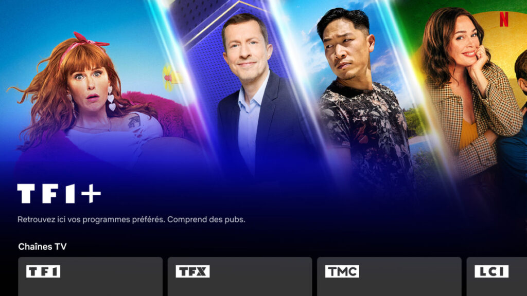 TF1 Plus Netflix Chaines