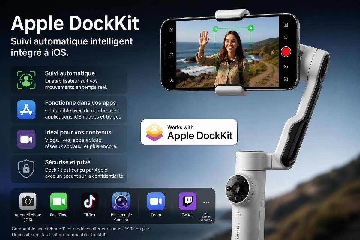 Test Insta360 Flow 2 Pro Apple Dockit