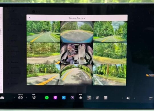 apercus cameras tesla