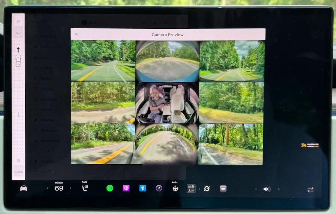 Apercus Cameras Tesla