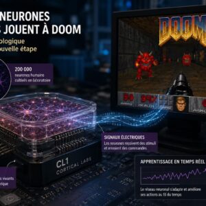 Image article Des neurones humains entraînés à jouer à Doom : Cortical Labs pousse l’ordinateur biologique vers une nouvelle frontière