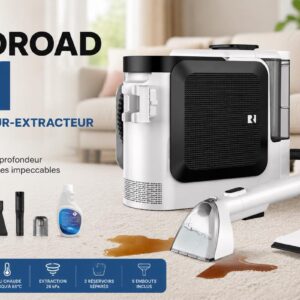 Image article Redroad F1 : un injecteur-extracteur textile pour canapés, matelas, tapis et sièges auto