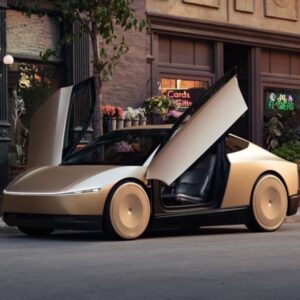 Image article Robotaxi : Tesla commence à tester un modèle de Cybercab sans volant ni pédales