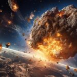 Asteroide explosion