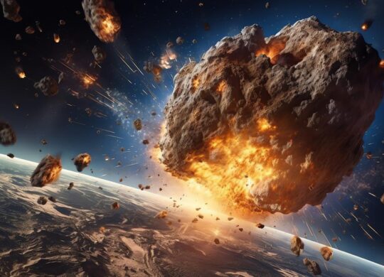 Asteroide explosion