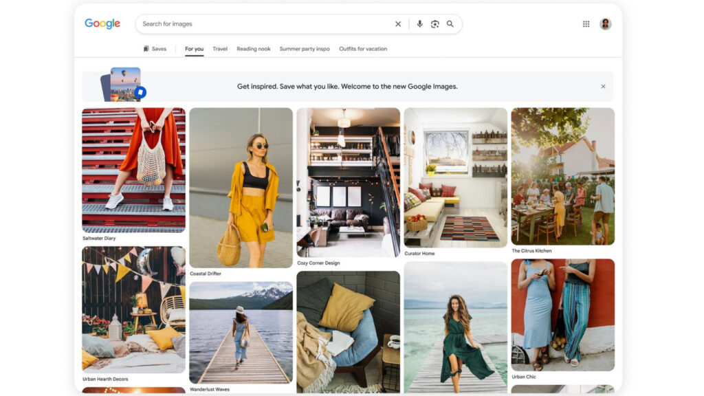 Google Images Nouvelle Interface