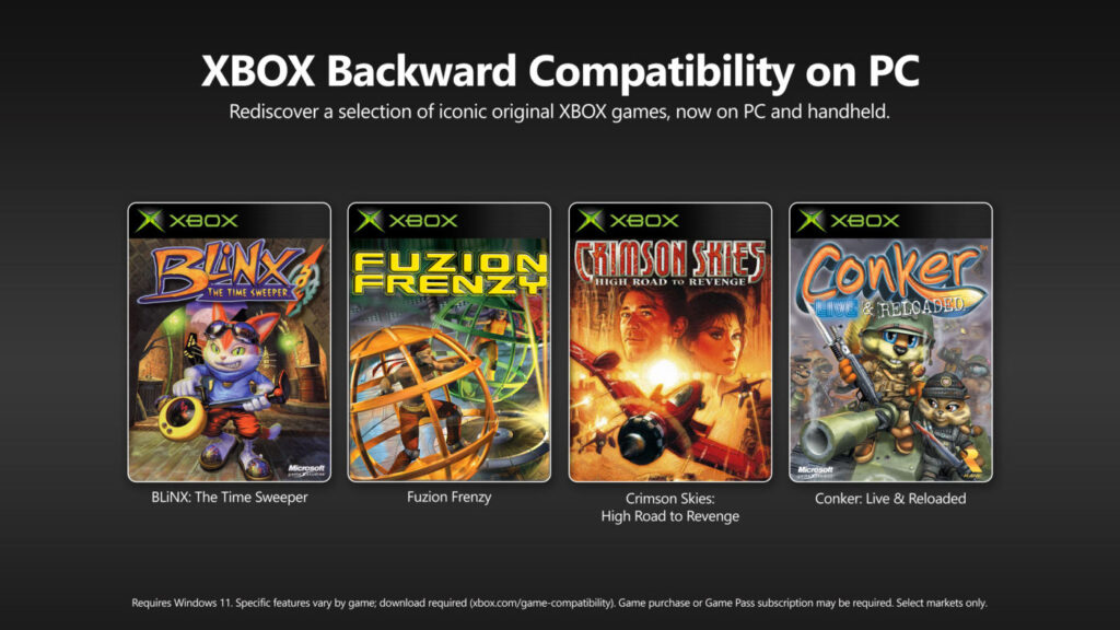 Jeux Box Retrocompatibilite PC
