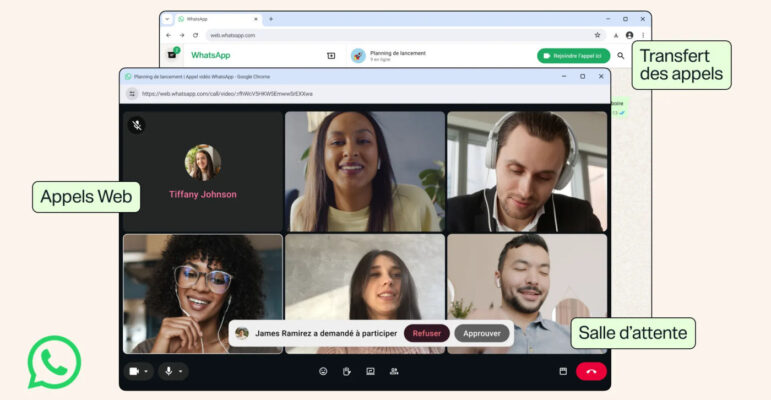 WhatsApp Web Appels