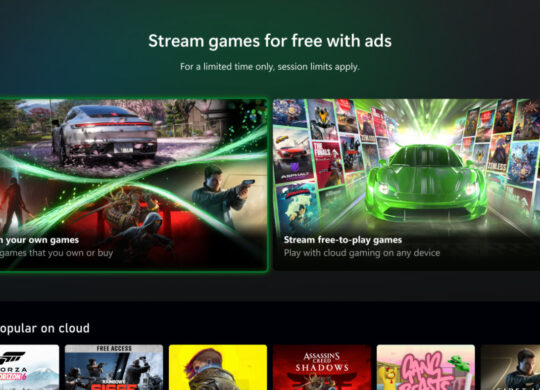 Xbox Cloud Gaming Gratuit Publicites