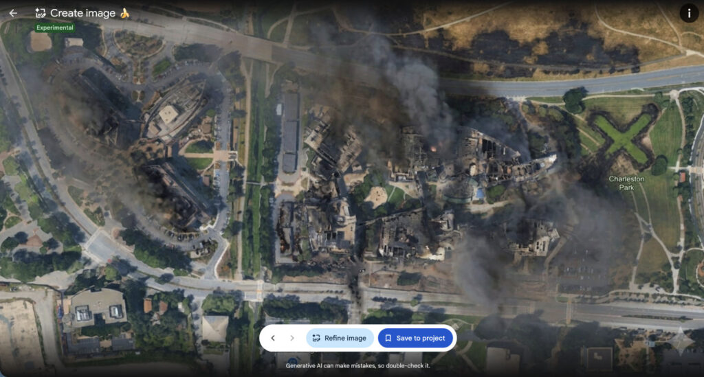 Google Earth Image Generee Par IA