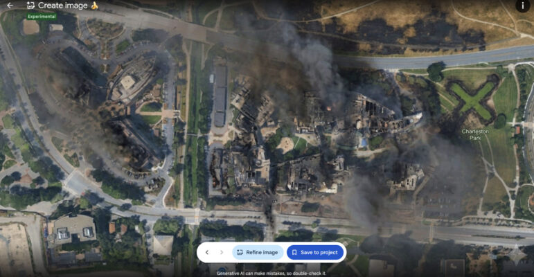 Google Earth Image Generee Par IA