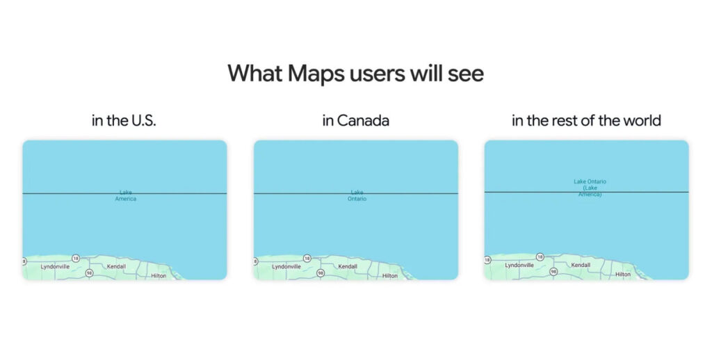Google Maps Lac Ontario Amerique
