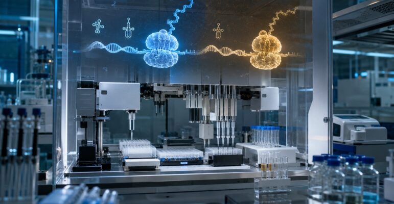 genes dans un laboratoire