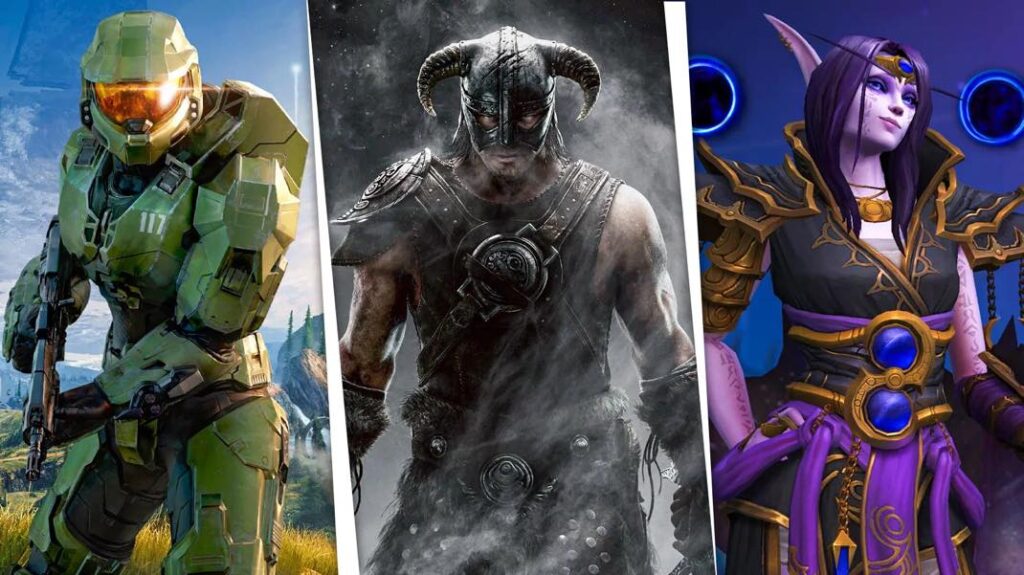 Halo Elder Scrolls Skyrim World Of Warcraft