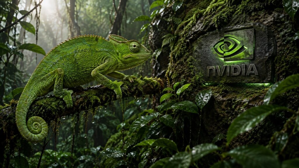 Nvidia Dans La Jungle Avec Un Cameleon