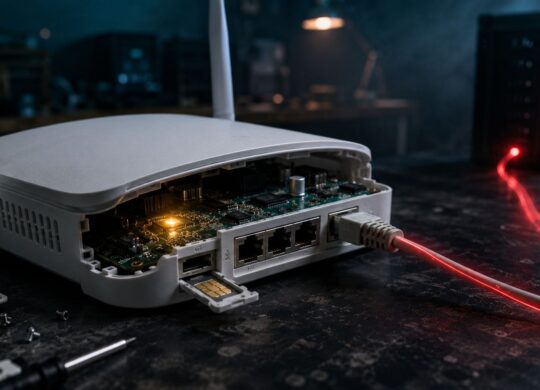 Routeur 4G ouvert révélant un accès distant caché