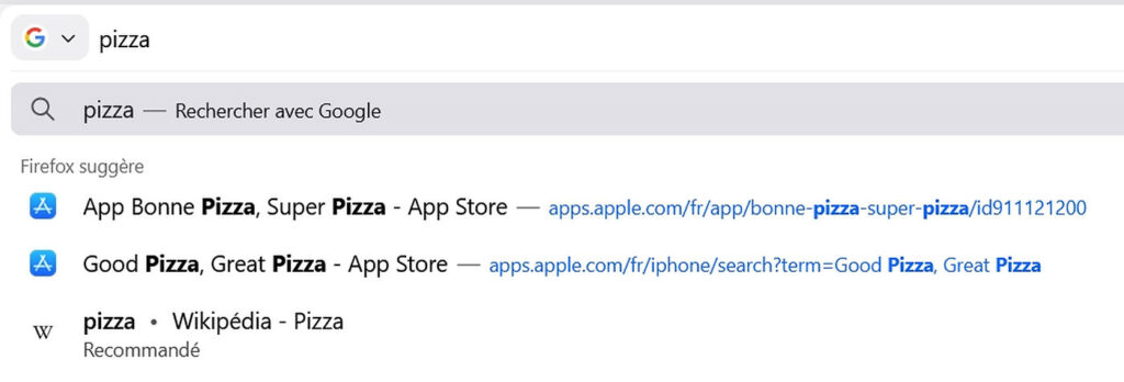 Firefox 156 Recherche Sponsorisee Recommandee