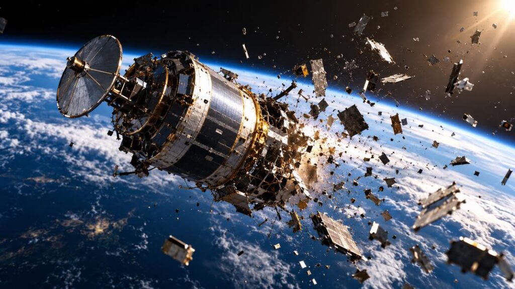Satellite frgamenté