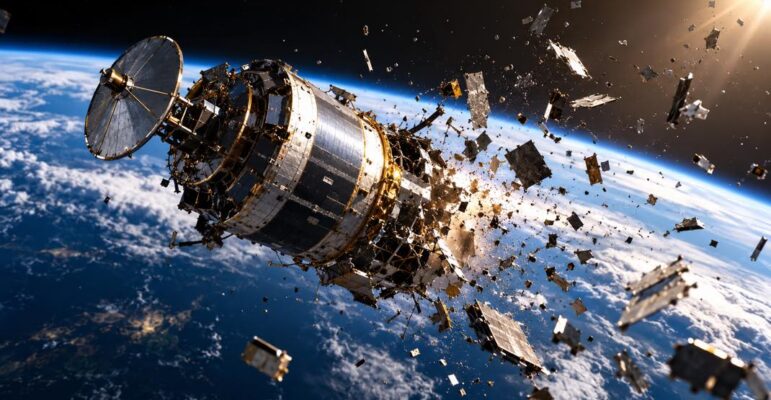Satellite frgamenté