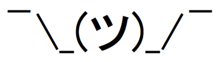 Shrugging Kaomoji