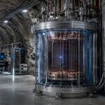 Détecteur souterrain de particules dans un laboratoire rocheux