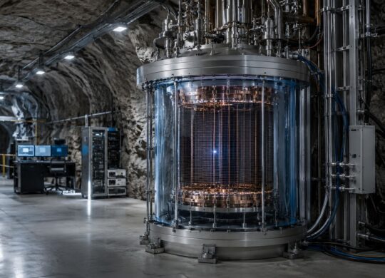 Détecteur souterrain de particules dans un laboratoire rocheux