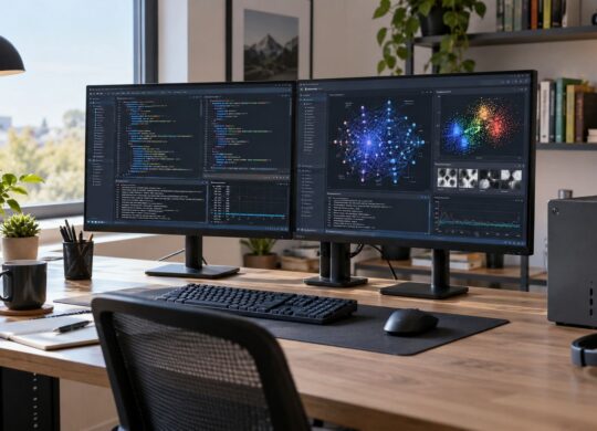 Poste de développement prêt à coder et à exécuter des modèles d’intelligence artificielle en local.