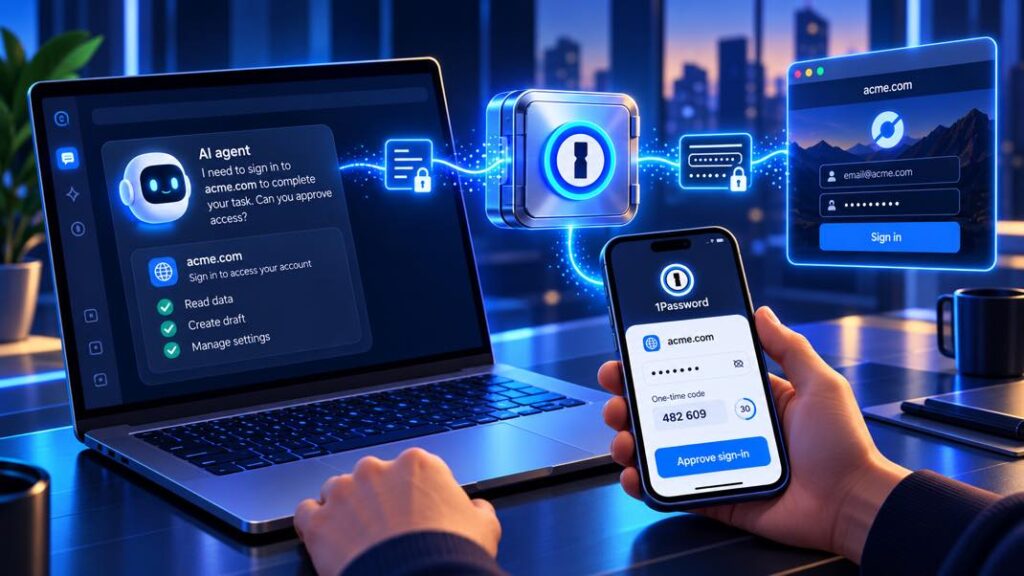 1Password agent IA