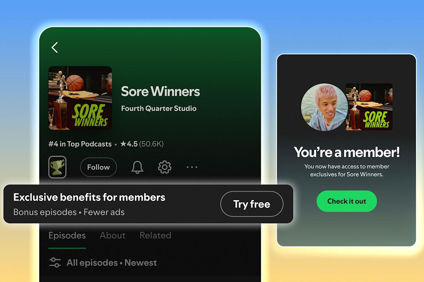 Spotify Podcasts Payants Avantages Membres