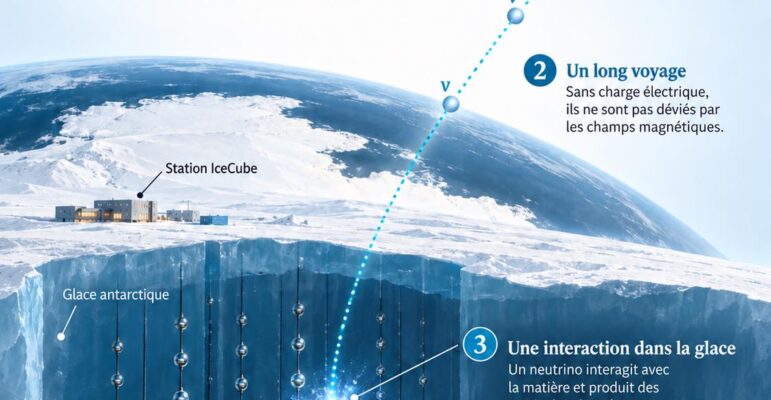 Trajectoire rectiligne du neutrino