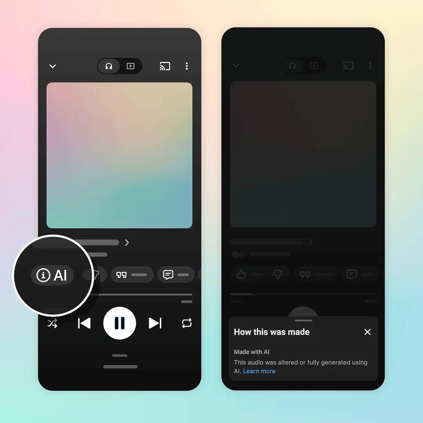 YouTube Music Label IA
