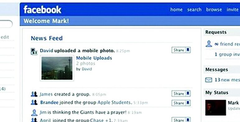 faceboook debut