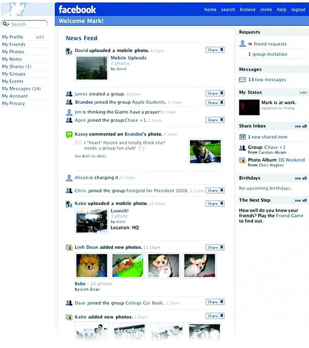 Faceboook Debut