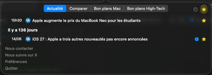 IAddict Mac Favoris