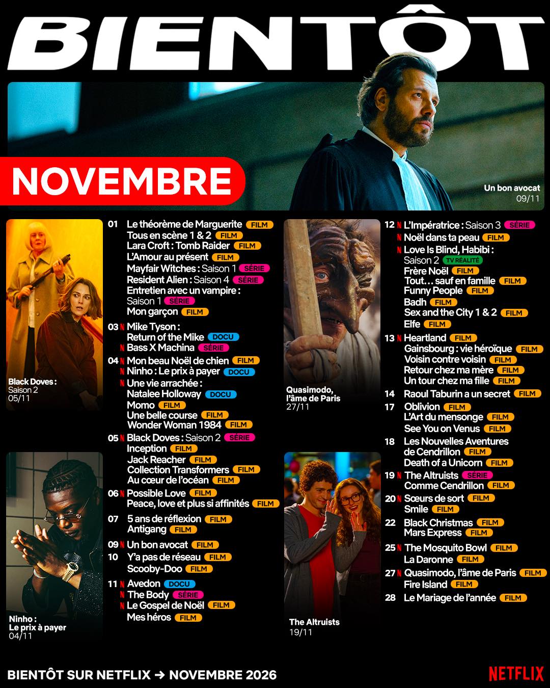 Netflix Novembre 2026