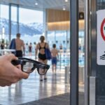 Lunettes connectées à l’entrée d’un espace public sensible